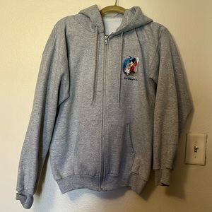 Disney hoodie sweatshirt grey small